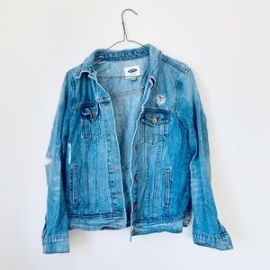 Old Navy Distressed Denim Jacket